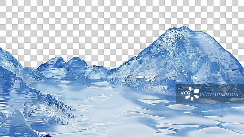 3d冰山图片素材
