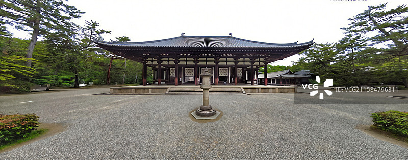 唐招提寺由鉴真大师主持建成，是日本律宗总本山，建筑具盛唐风格，文物众多，是中日文化交流的重要象征图片素材