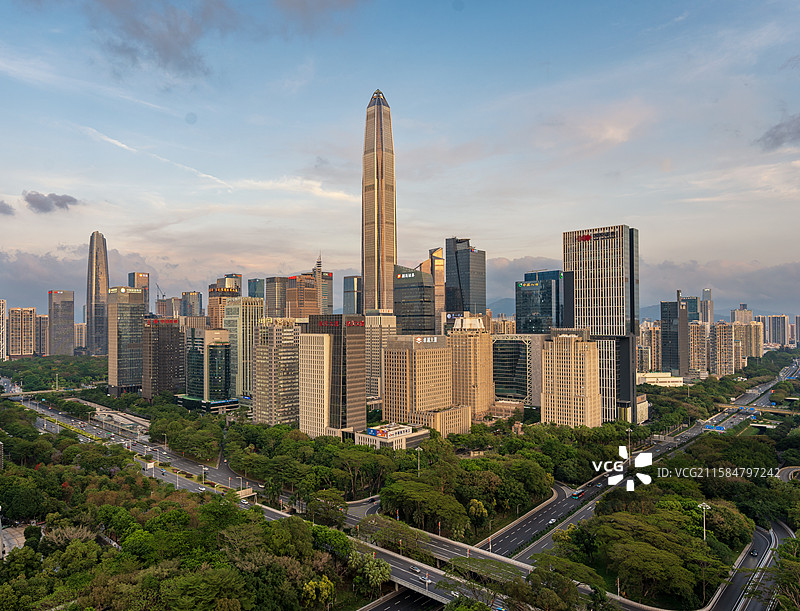 深圳福田cbd写字楼图片素材