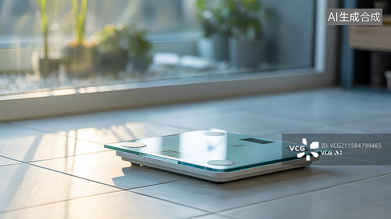 【AI数字艺术】室内电子秤静景图片素材