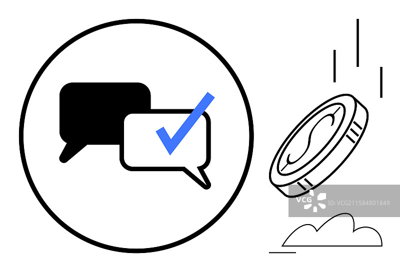 沟通批准和决策概念图片素材