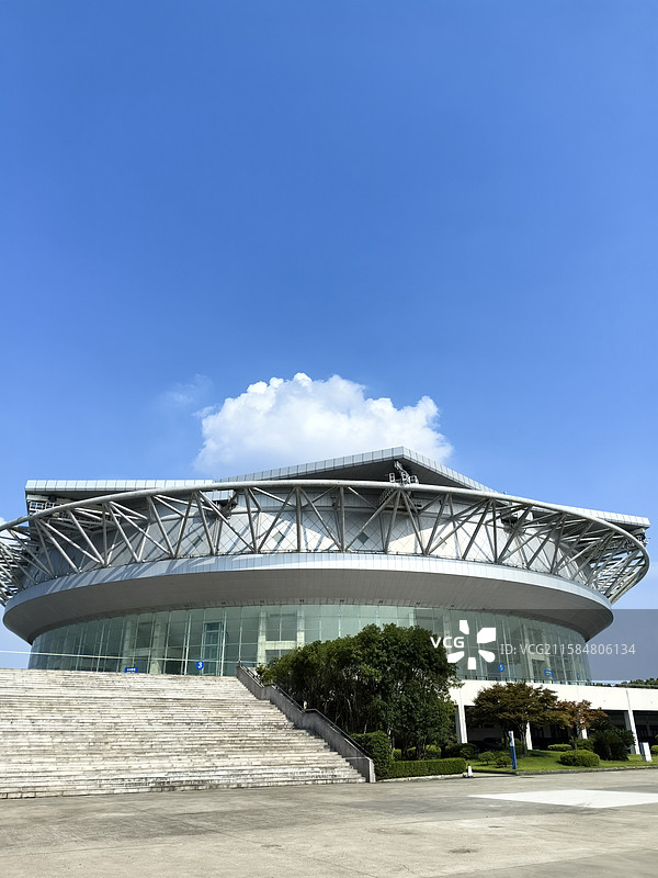 上海旗忠网球中心中央球场，上海大师赛举办地，体育场馆图片素材