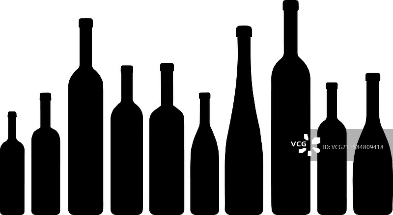 酒精饮料的轮廓图片素材