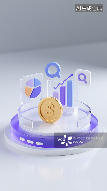 【AI数字艺术】可视化数据洞察未来图片素材