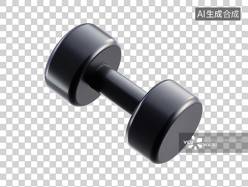 【AI数字艺术】黑色健身哑铃器材图片素材
