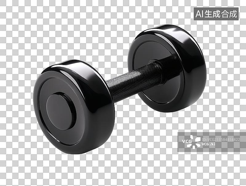 【AI数字艺术】黑色哑铃 白色背景 健身器材图片素材