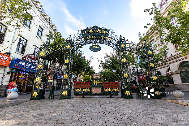 哈尔滨中央大街图片素材