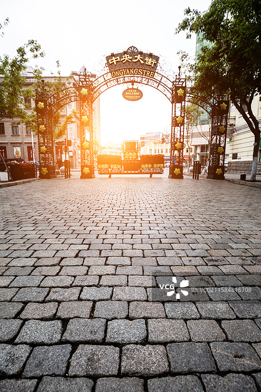 哈尔滨中央大街图片素材