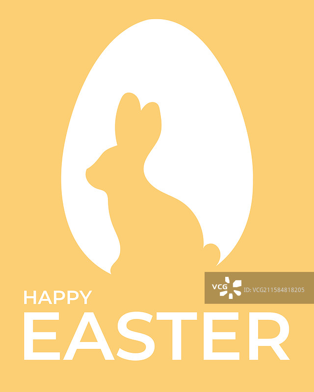 简单极简的复活节快乐贺卡图片素材