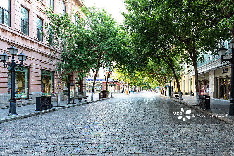 哈尔滨中央大街图片素材