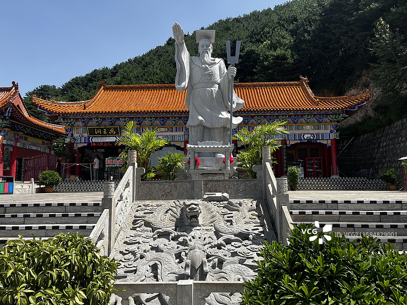 禹王洞塑像图片素材