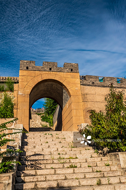 野三坡龙门天关景区—山村，大龙门古村落图片素材