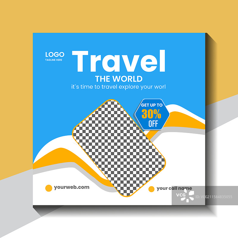 旅行假期社交媒体帖子图片素材