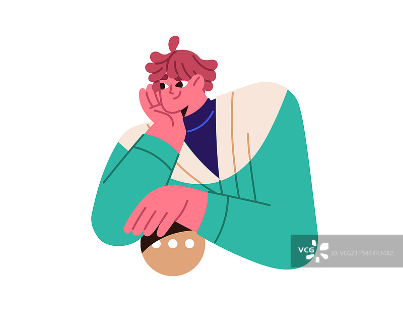 以圆形为主题的用户体验与用户界面设计师肖像图片素材