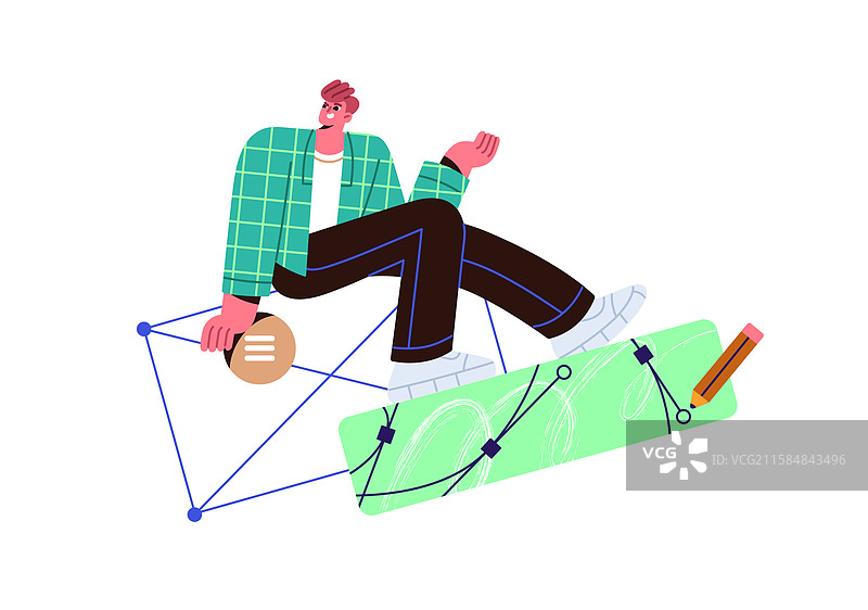 网页设计师创作用户界面创意图片素材