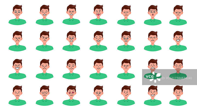 男性情感头像的男孩肖像图片素材