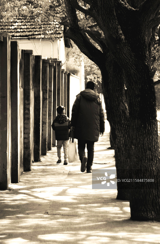 成长中的陪伴图片素材