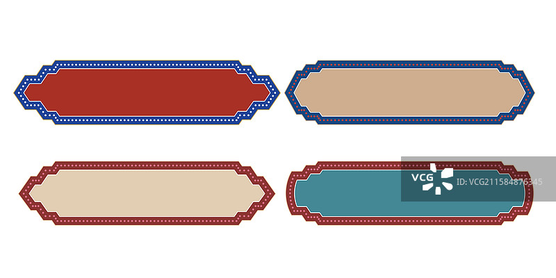 复古风标题框图片素材