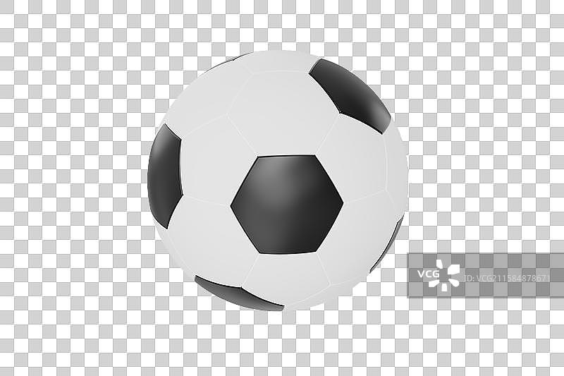 足球三维插画图片素材