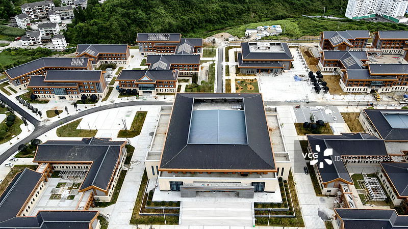 贵州省遵义市汇川区板桥镇，贵州长征干部学院风光图片素材