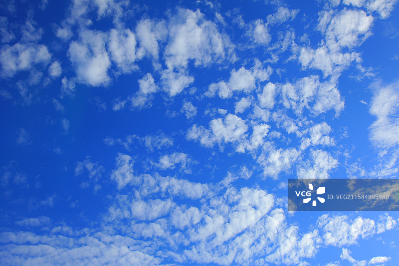 清朗天气蓝天白云背景素材图片素材