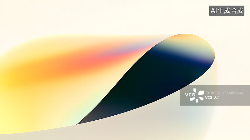 【AI数字艺术】渐变色彩的抽象几何图形图片素材