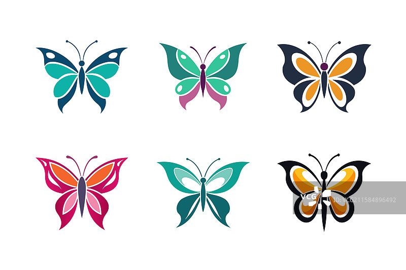 蝴蝶标志艺术合集图片素材