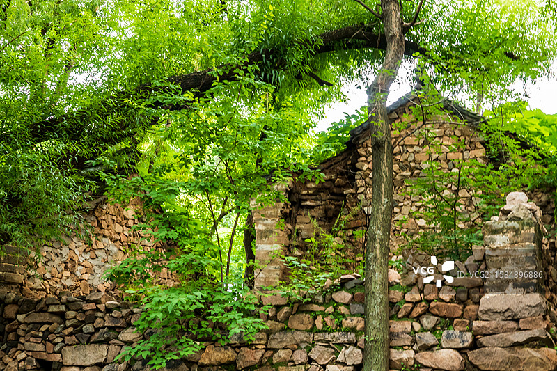 野三坡龙门天关景区—蔡树庵，明长城脚下的小山村图片素材
