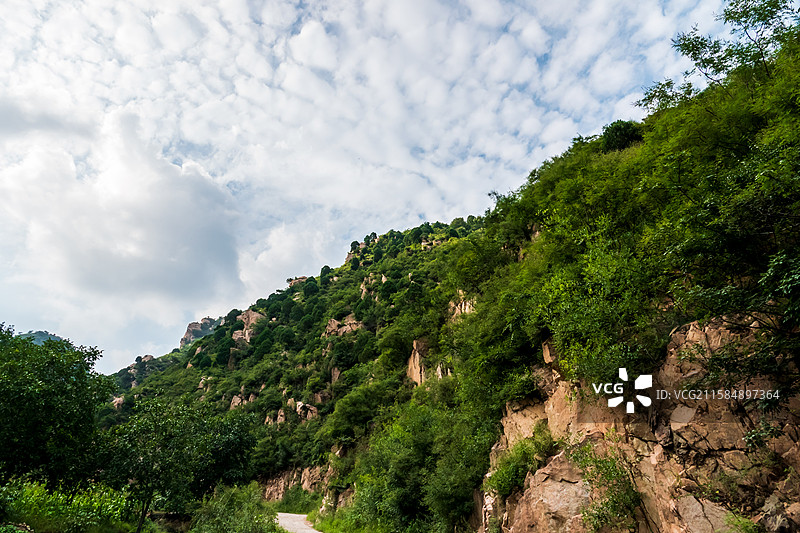 野三坡龙门天关景区—蔡树庵明长城沿途山景图片素材