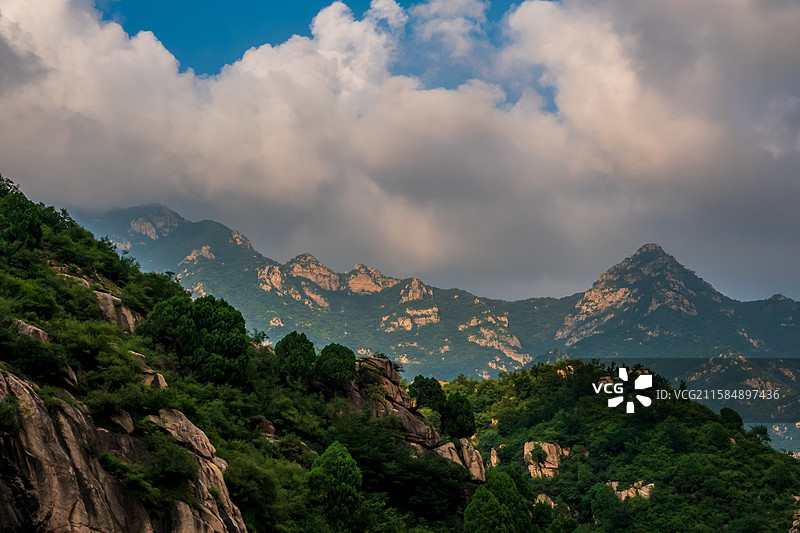 野三坡龙门天关景区—蔡树庵明长城沿途山景图片素材