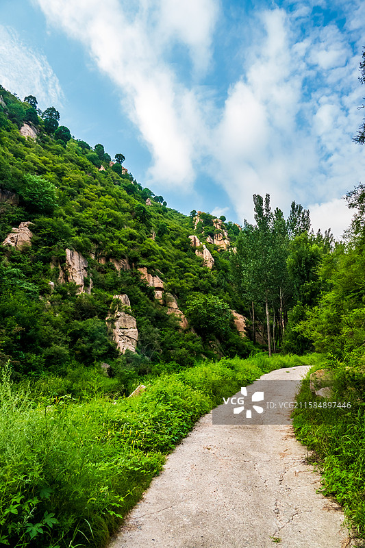 野三坡龙门天关景区—蔡树庵明长城沿途山景图片素材