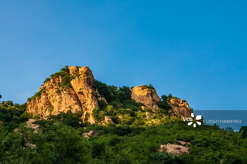 野三坡龙门天关景区—蔡树庵明长城沿途山景图片素材
