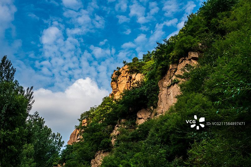 野三坡龙门天关景区—蔡树庵明长城沿途山景图片素材