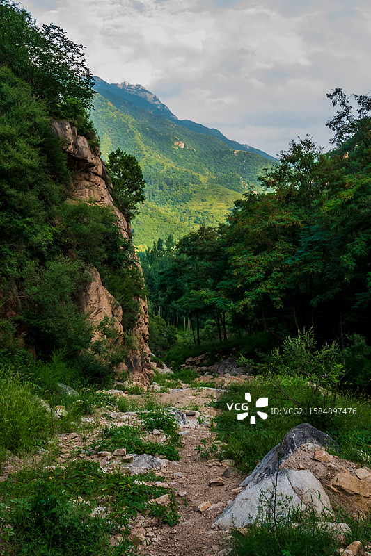野三坡龙门天关景区—蔡树庵明长城沿途山景图片素材