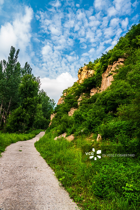 野三坡龙门天关景区—蔡树庵明长城沿途山景图片素材