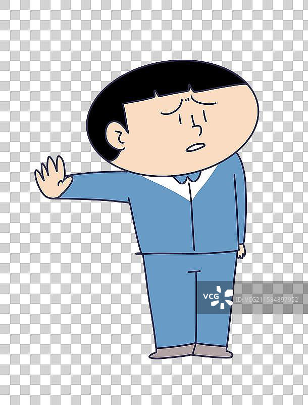 伸手拒绝的学生孩子图片素材