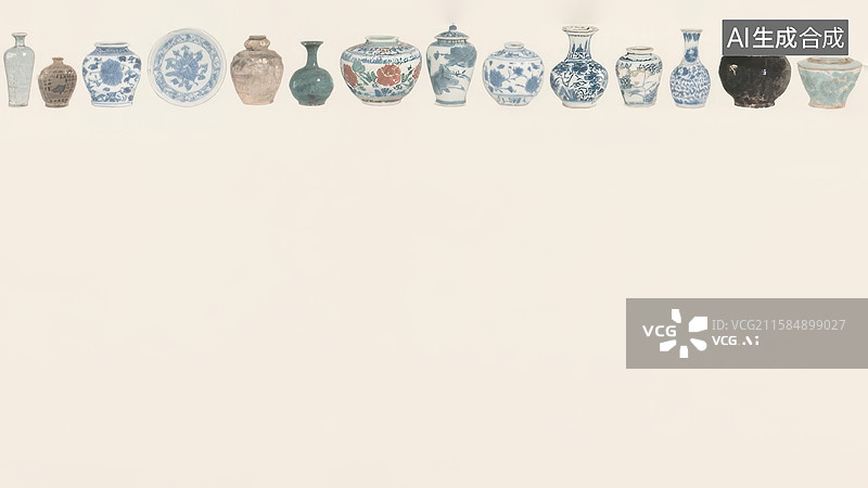 【AI数字艺术】水墨画居上图片素材