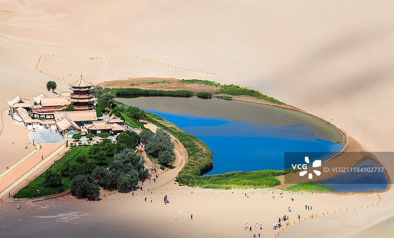 敦煌月牙泉图片素材