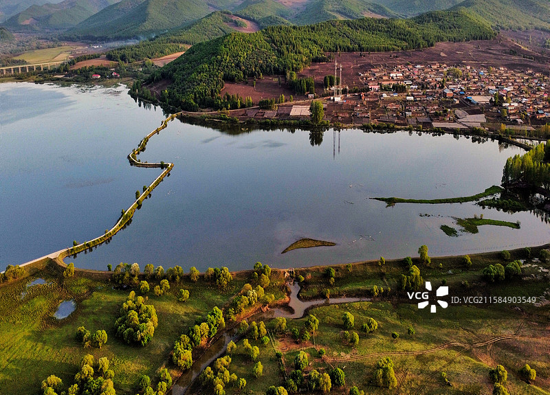 寂静的山村    敦化雁鸣湖镇图片素材