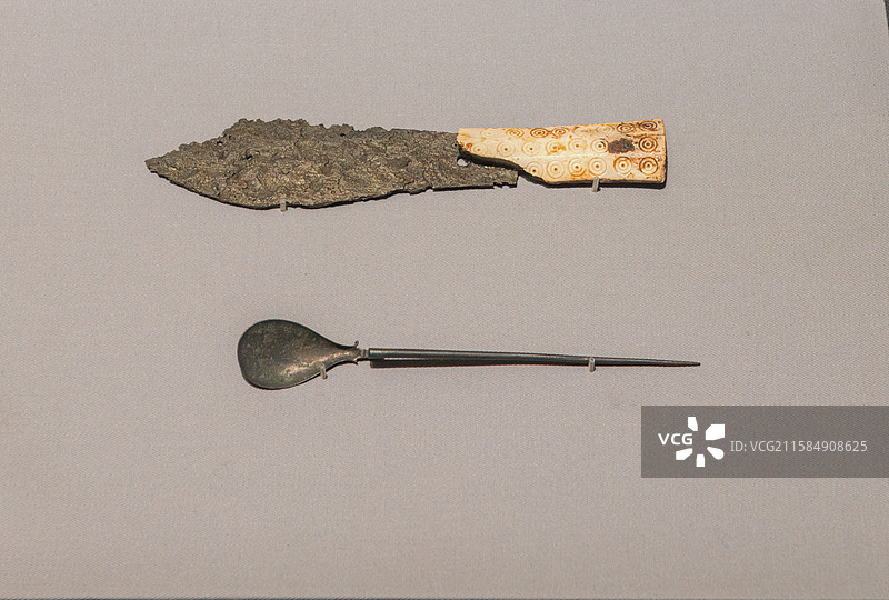 古代文明，古罗马时期，铁器，餐刀，图片素材