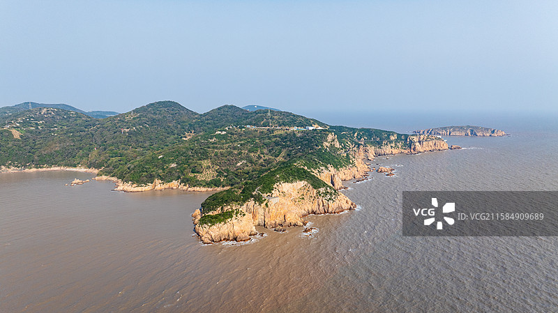 航拍浙江省舟山市嵊泗县嵊泗列岛本岛图片素材