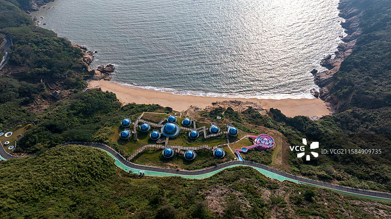 航拍浙江省舟山市嵊泗县嵊泗列岛本岛图片素材