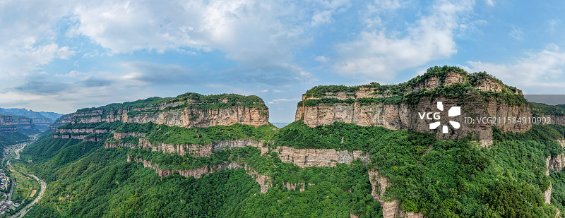 航拍河南省安阳市林州市太行山大峡谷风景区图片素材
