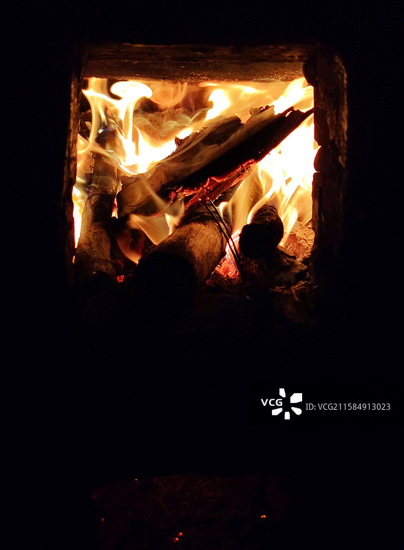 柴火农家饭火把图片素材