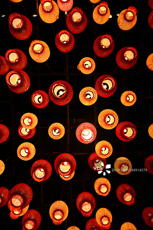 泉州闽台缘博物馆的金玉满堂红灯笼图片素材