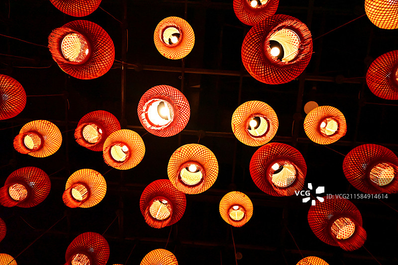 泉州闽台缘博物馆的金玉满堂红灯笼图片素材