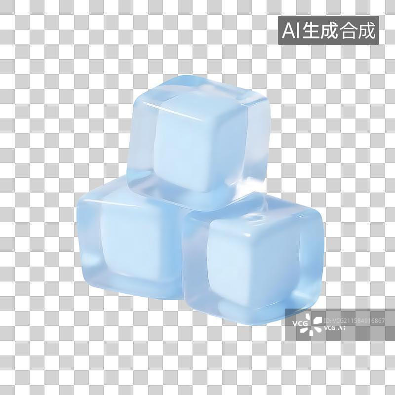 【AI数字艺术】冰块图片素材