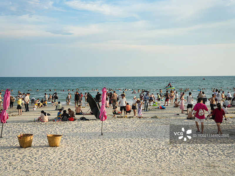 北海银滩风景图片素材