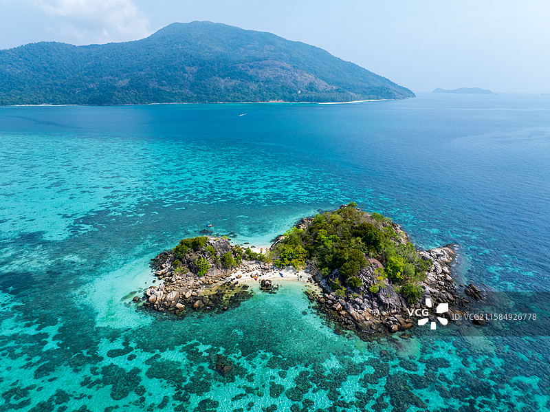 泰国丽贝岛航拍图片素材