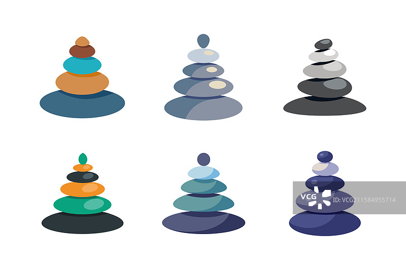 冥想石艺术套件图片素材